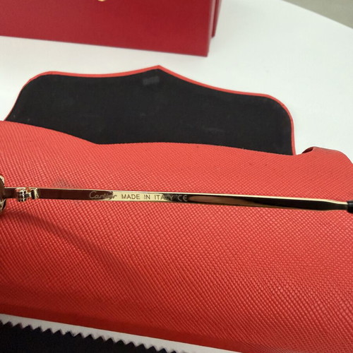 Cartier sunglasses with open lens for afternoon