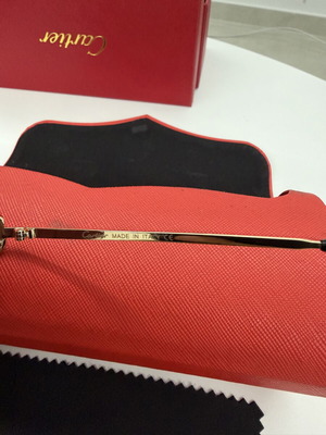 Cartier sunglasses with open lens for afternoon