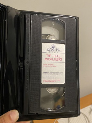 The Three Musketeers VHS tape