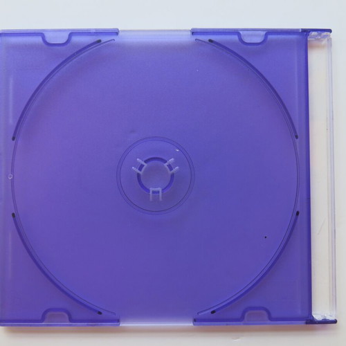 CD/DVD slim case single new, purple