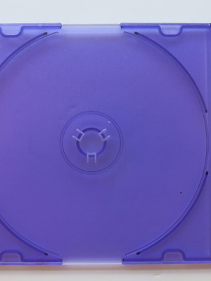CD/DVD slim case single new, purple