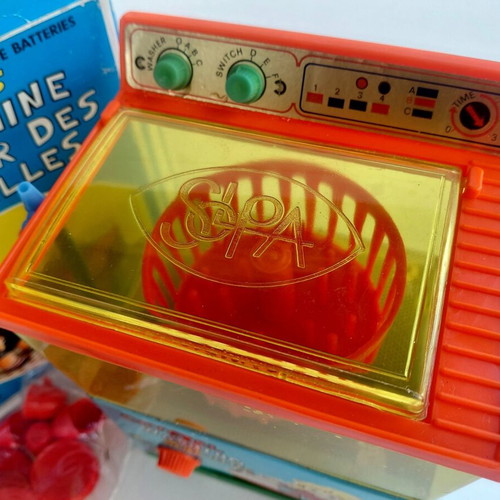 Crystal washing machine toy Solpa 1970s battery operated