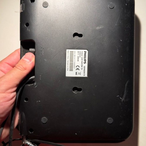 Philips indoor TV antenna used with telescopic antenna and power supply