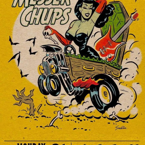 The Messer Chups Poster New, 32×23cm with Frame