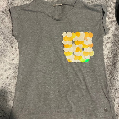 BSB gray blouse used, slim fit, size M
