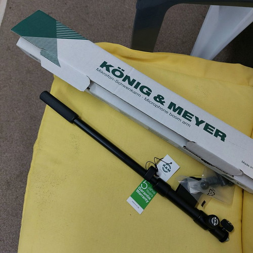 Mic boom extension arm KONIG+MEYER new, black