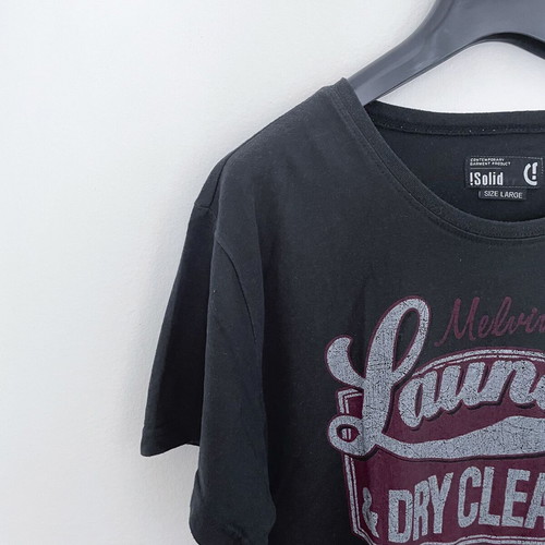 Solit T-shirt short sleeve Large used, black