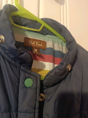 Paul Frank Boys' Jacket 11–12 Years Like New Blue with Colorful Lining