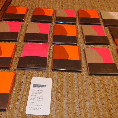 Designer mini cards new, set with envelopes Le Typographe
