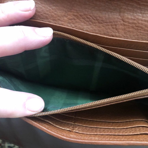 Burberry wallet used, beige and brown