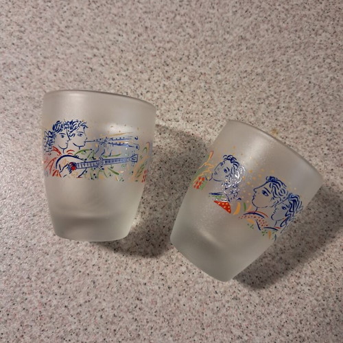 Lumidis Shot Glasses new, set of 2, collectible design by Giorgos Stathopoulos