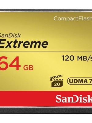 SanDisk Extreme CompactFlash 64GB 120MB/s like new