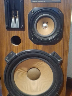 Kenwood LSK 525 3 Way Speaker System used, vintage sound