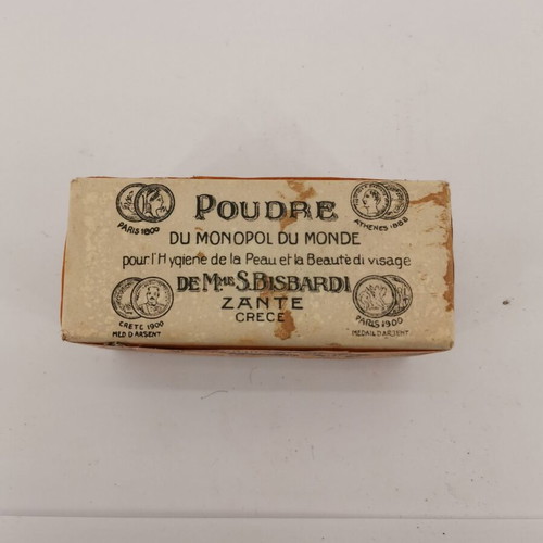 Makeup powder used, sealed, vintage 1950