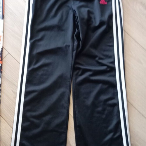 Adidas sportswear set used, size 152 cm, black and multicolor leggings