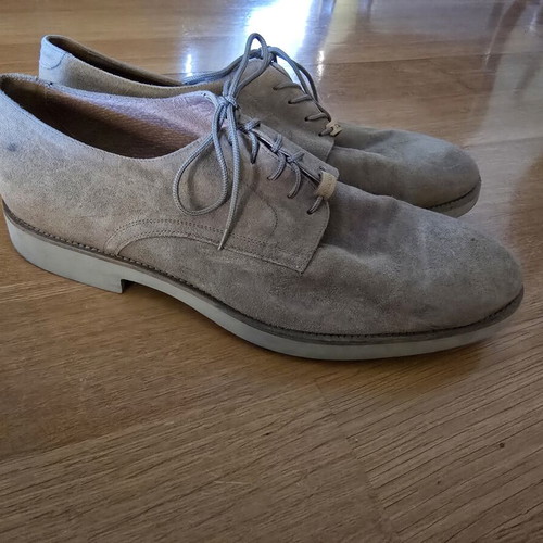 Doucal's Suede Oxford Shoes, beige