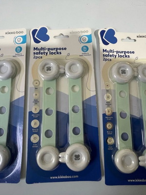 Baby cabinet safety locks set 3 pcs mint color new