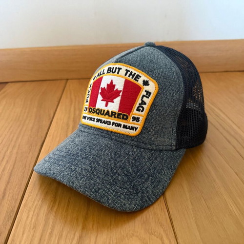 Dsquared2 trucker cap like new, blue denim mesh
