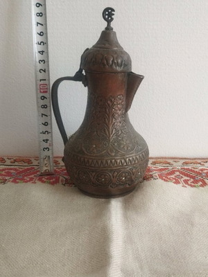 Медна кана използвана османска гравирана