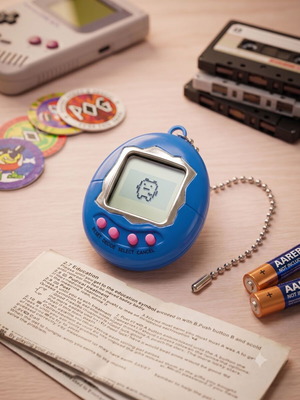 Tamagotchi Retro 90s Electronic Pet blue, like new