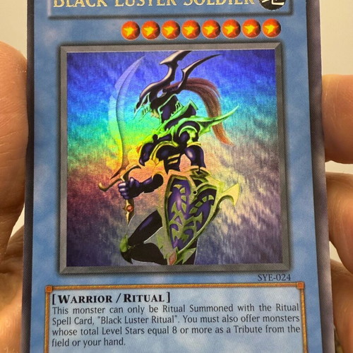 black luster soldier yugioh card worth Yugioh Black Luster Soldier SYE-024 1st Edition Ultra Rare NM main image 0