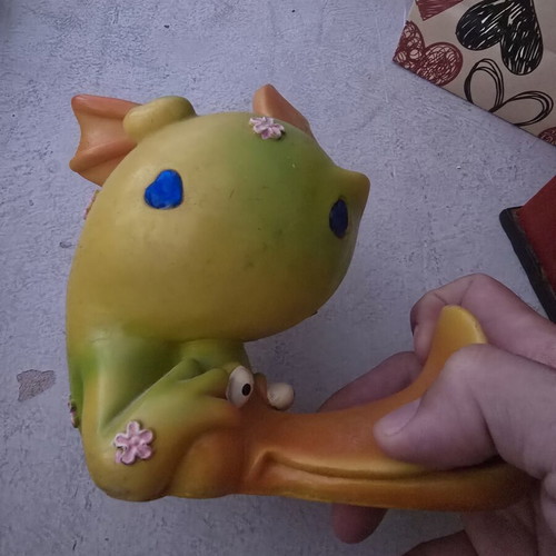 Decorative Nessie Dragon Piggy Bank like new