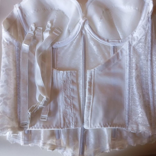 Poirier bridal lingerie and corset new, white
