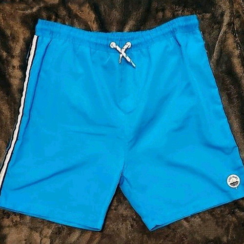 Men's swim shorts, sizes S/M, blue and white