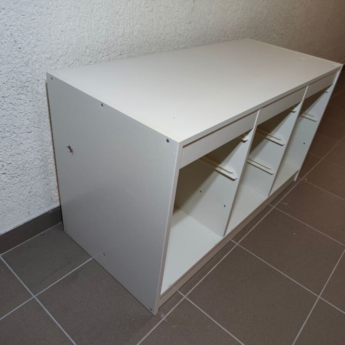Children's storage furniture used, white, IKEA Trofast frame