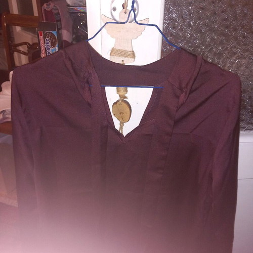 Paranoia satin blouse like new, size S, damask color