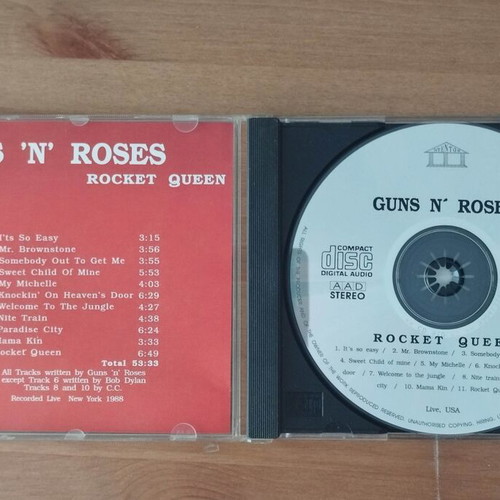 Guns N' Roses Rocket Queen Live 1988 CD used, Stentor bootleg