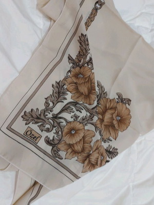 Headscarf new, colorful, 100x100 cm, 100% polyester