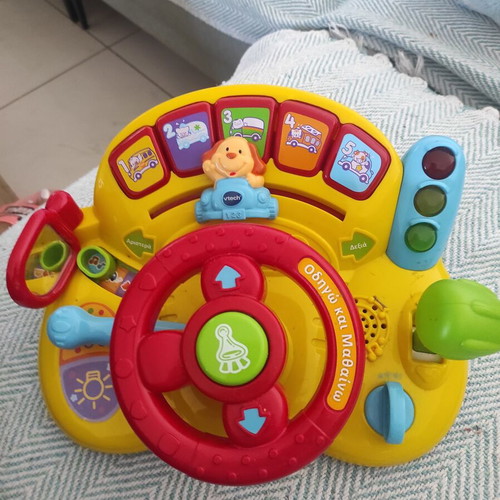 Vtech baby steering wheel used with sounds and lights