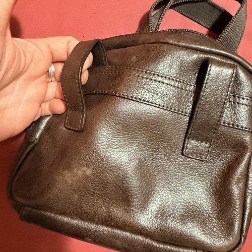 Camel Active leather shoulder bag brown, like new