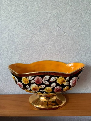 Majolica μπολ φρουτιέρα του 1950 σαν καινούργιο