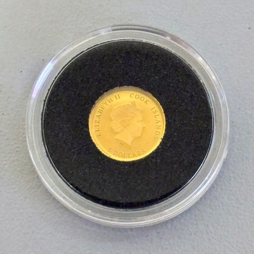 Cook Islands 5 Dollars Gold Coin 999 Elizabeth II Royal Wedding Harry and Meghan new