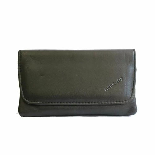 Over Top leather tobacco pouch black new