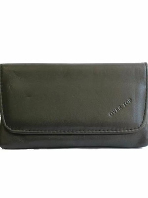Over Top leather tobacco pouch black new