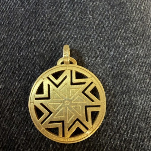Zolotas Aeolos 925 silver pendant like new, 2.2 cm diameter