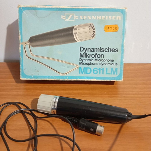 Sennheiser vintage microphone used, from Germany