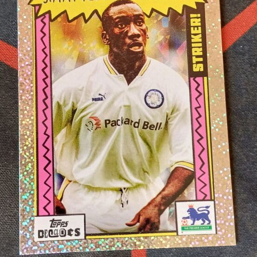 Topps Decades Premier League Jimmy Floyd Hasselbaink Striker Foil Leeds United card