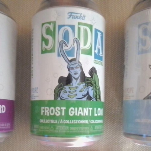 Funko Pop Marvel figures in soda cans new, set of 3