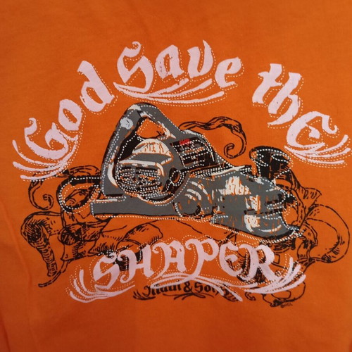 Maui & Sons men's orange T-shirt XL, summer surf design