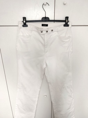 Λευκό παντελόνι Lecomte καινούργιο, μέγεθος 44, βαμβακερό