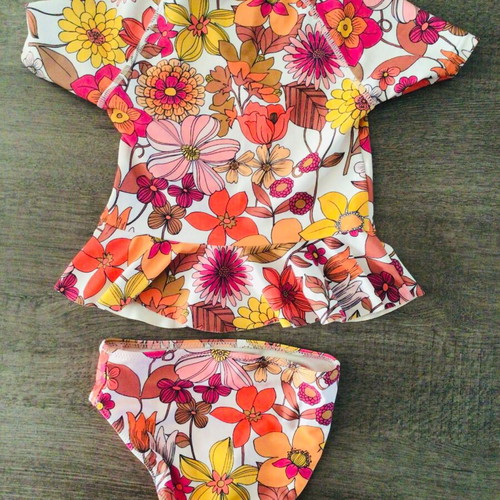 Girls swimsuit 18-24 months like new, top and briefs