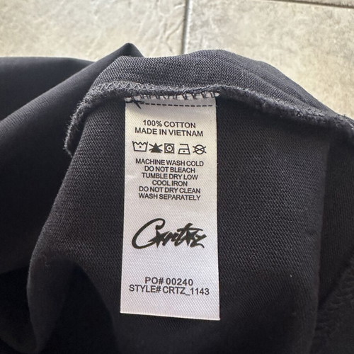 Corteiz Royal Heavyweight Tee medium size like new, black and white