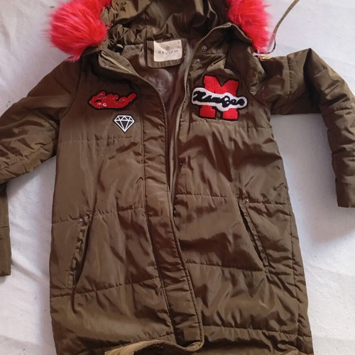 Parka long medium used with colorful fur hood