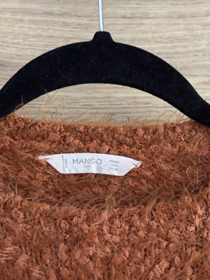 Mango brown fluffy sweater used