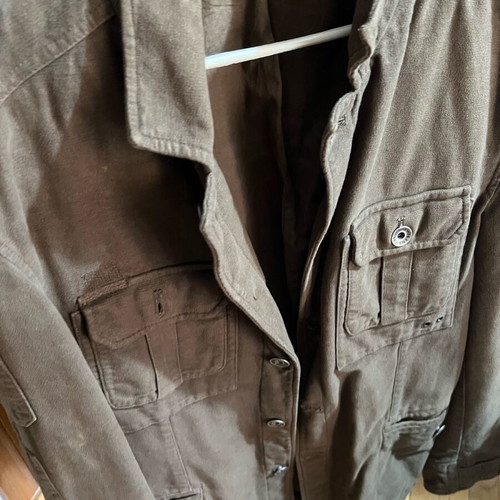Brokers jacket used, oil color, size M