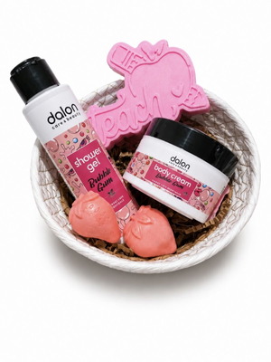 Gift Basket for Teacher with Dalon Cream, Shower Gel and 3 Glycerin Soaps